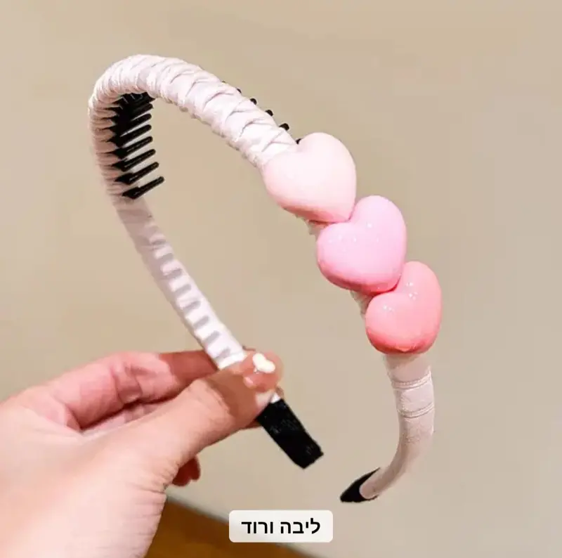 קשת שיער לבבות