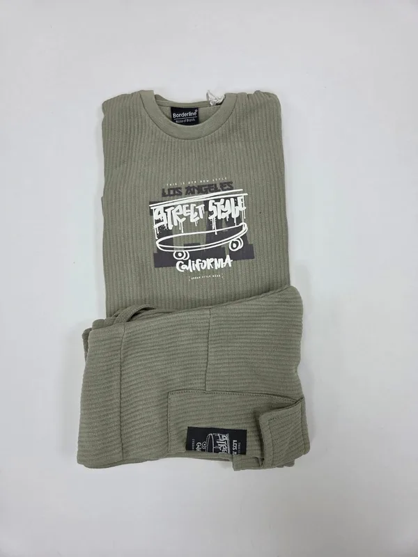 חליפת ג';רסי פסים ארוכה - בנים