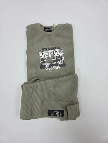 חליפת ג'רסי פסים ארוכה - בנים